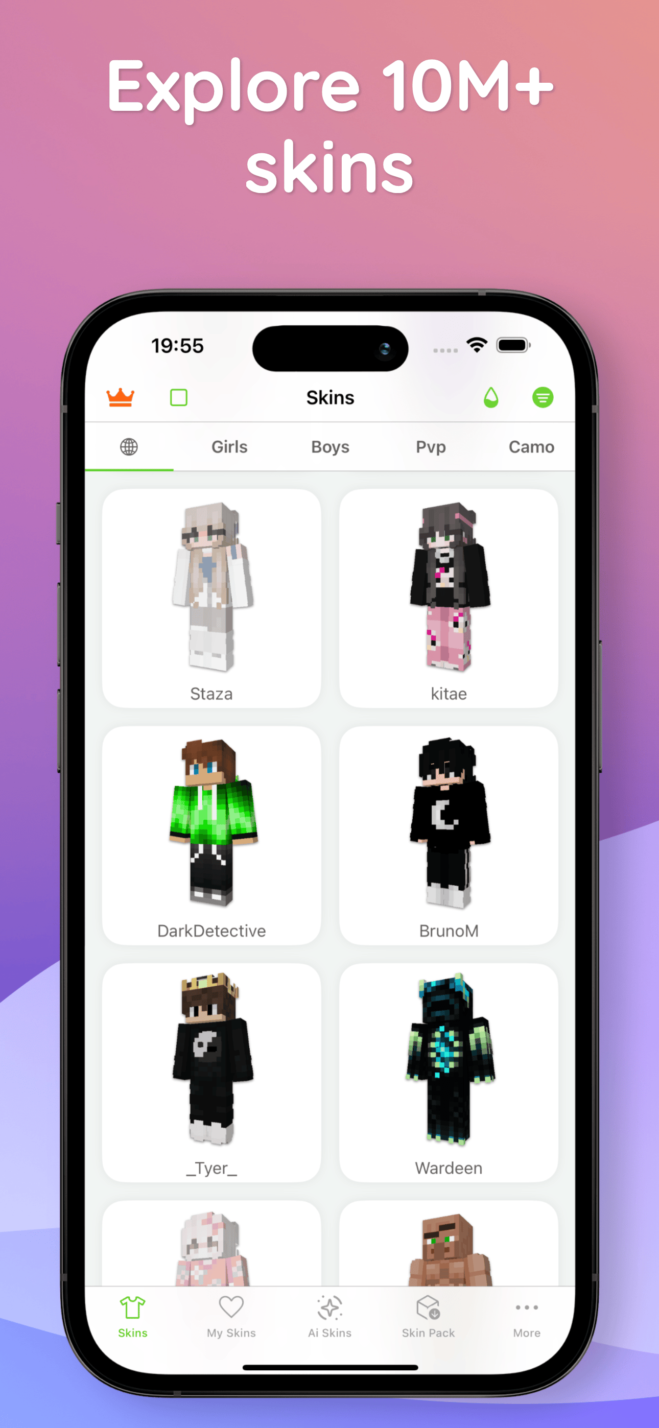 Explore 10M+ skins