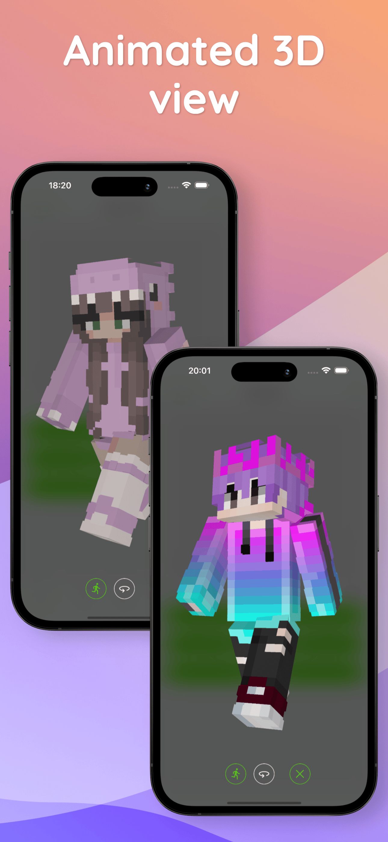 Animated 3D view
